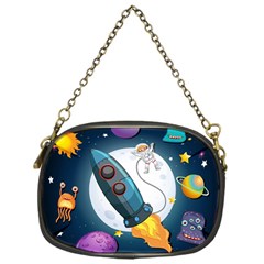 Spaceship-astronaut-space Chain Purse (one Side) by Salman4z