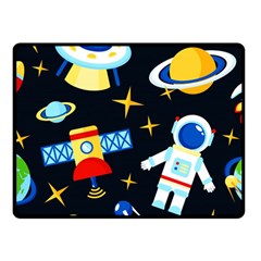 Space Seamless Pattern Fleece Blanket (small) by Salman4z