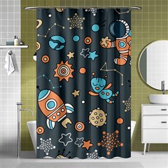 Space-seamless-pattern Shower Curtain 48  X 72  (small)  by Salman4z