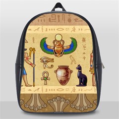 Egypt-horizontal-illustration School Bag (large) by Salman4z