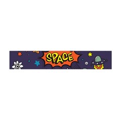 Vector-flat-space-design-background-with-text -- Premium Plush Fleece Scarf (mini) by Salman4z