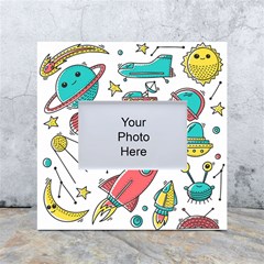 Space-cosmos-seamless-pattern-seamless-pattern-doodle-style White Box Photo Frame 4  X 6  by Salman4z