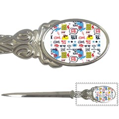 Monster-cool-seamless-pattern Letter Opener by Salman4z