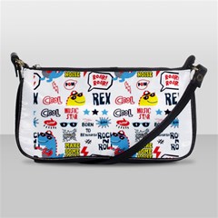 Monster-cool-seamless-pattern Shoulder Clutch Bag by Salman4z