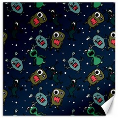 Monster-alien-pattern-seamless-background Canvas 20  X 20  by Salman4z