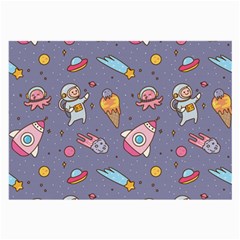 Outer-space-seamless-background Large Glasses Cloth by Salman4z