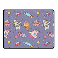 Outer-space-seamless-background Fleece Blanket (small) by Salman4z