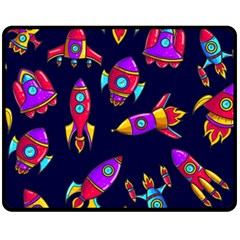 Space-patterns Two Sides Fleece Blanket (medium) by Salman4z