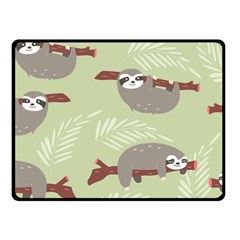 Sloths-pattern-design Fleece Blanket (small) by Salman4z