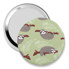 Sloths-pattern-design 3  Handbag Mirrors by Salman4z