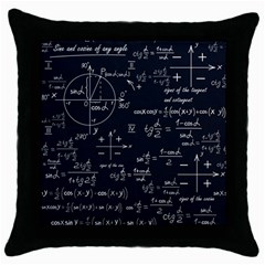 Mathematical-seamless-pattern-with-geometric-shapes-formulas Throw Pillow Case (black) by Salman4z