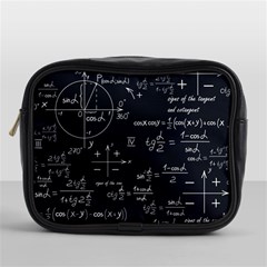 Mathematical-seamless-pattern-with-geometric-shapes-formulas Mini Toiletries Bag (one Side) by Salman4z