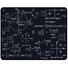 Mathematical-seamless-pattern-with-geometric-shapes-formulas Two Sides Fleece Blanket (medium) by Salman4z