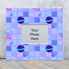 Seamless-pattern-pastel-galaxy-future White Wall Photo Frame 5  X 7  by Salman4z