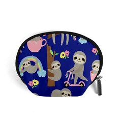 Hand-drawn-cute-sloth-pattern-background Accessory Pouch (small) by Salman4z