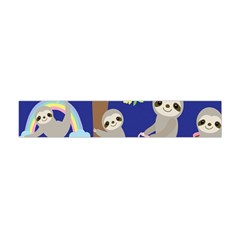 Hand-drawn-cute-sloth-pattern-background Premium Plush Fleece Scarf (mini) by Salman4z