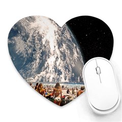 Astronomical Summer View Heart Mousepad by Jack14