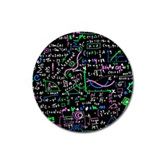 Math-linear-mathematics-education-circle-background Magnet 3  (round) by Salman4z