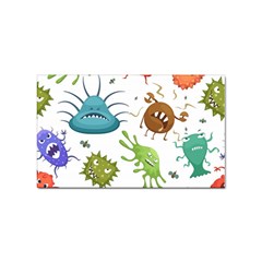 Dangerous-streptococcus-lactobacillus-staphylococcus-others-microbes-cartoon-style-vector-seamless Sticker Rectangular (10 Pack) by Salman4z