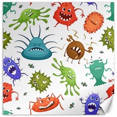 Dangerous-streptococcus-lactobacillus-staphylococcus-others-microbes-cartoon-style-vector-seamless Canvas 20  X 20  by Salman4z