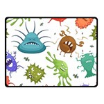 Dangerous-streptococcus-lactobacillus-staphylococcus-others-microbes-cartoon-style-vector-seamless Fleece Blanket (Small) 50 x40  Blanket Front