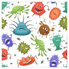 Dangerous-streptococcus-lactobacillus-staphylococcus-others-microbes-cartoon-style-vector-seamless Lightweight Scarf  by Salman4z