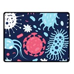 Seamless-pattern-microbes-virus-vector-illustration Fleece Blanket (Small) 50 x40  Blanket Front