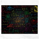 Mathematical-colorful-formulas-drawn-by-hand-black-chalkboard Rectangular Jigsaw Puzzl Front