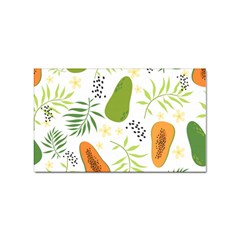 Seamless-tropical-pattern-with-papaya Sticker Rectangular (100 Pack) by Salman4z