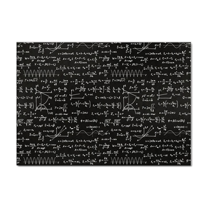 Math-equations-formulas-pattern Sticker A4 (10 pack)