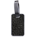 Math-equations-formulas-pattern Luggage Tag (two sides) Back