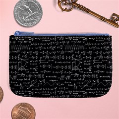 Math-equations-formulas-pattern Large Coin Purse by Salman4z