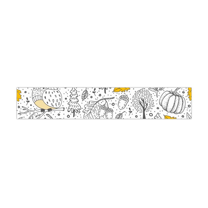 Doodle-seamless-pattern-with-autumn-elements Premium Plush Fleece Scarf (Mini)