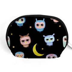 Cute-owl-doodles-with-moon-star-seamless-pattern Accessory Pouch (medium) by Salman4z