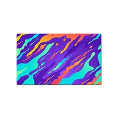 Multicolored-abstract-background Sticker (rectangular) by Salman4z