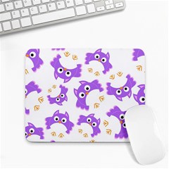 Purple-owl-pattern-background Small Mousepad by Salman4z