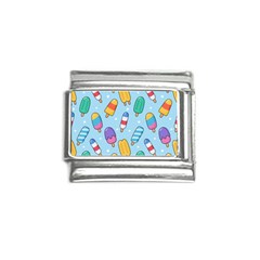 Cute-kawaii-ice-cream-seamless-pattern Italian Charm (9mm) by Salman4z