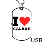 I love galaxy  Dog Tag USB Flash (Two Sides) Front