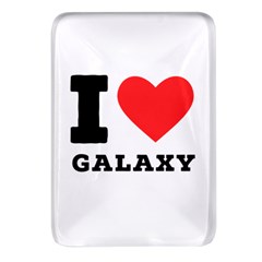 I Love Galaxy  Rectangular Glass Fridge Magnet (4 Pack) by ilovewhateva