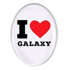 I Love Galaxy  Oval Glass Fridge Magnet (4 Pack) by ilovewhateva