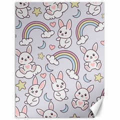 Seamless-pattern-with-cute-rabbit-character Canvas 18  X 24  by Salman4z