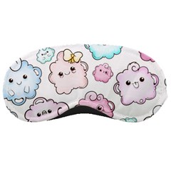 Cute-doodle-cartoon-seamless-pattern Sleeping Mask by Salman4z