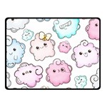 Cute-doodle-cartoon-seamless-pattern Fleece Blanket (Small) 50 x40  Blanket Front