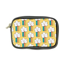 Smile-cloud-rainbow-pattern-yellow Coin Purse by Salman4z