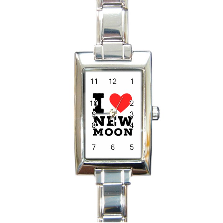 I love new moon Rectangle Italian Charm Watch