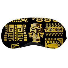 American-golden-ancient-totems Sleeping Mask by Salman4z