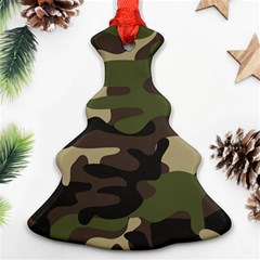 Texture-military-camouflage-repeats-seamless-army-green-hunting Ornament (christmas Tree)  by Salman4z