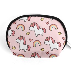 Cute-unicorn-rainbow-seamless-pattern-background Accessory Pouch (medium) by Salman4z