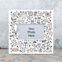 Big-collection-with-hand-drawn-objects-valentines-day White Box Photo Frame 4  X 6  by Salman4z