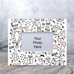 Big-collection-with-hand-drawn-objects-valentines-day White Tabletop Photo Frame 4 x6  by Salman4z